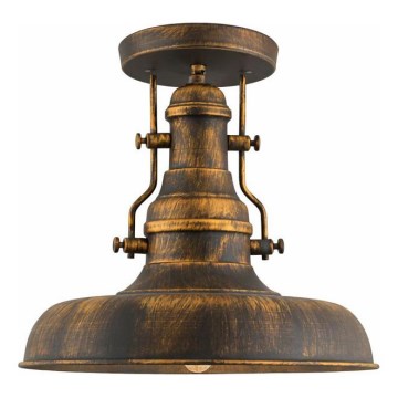 Brilagi - Stropna svjetiljka PYRONIC 1xE27/40W/230V promjer 32 cm brončana/patina