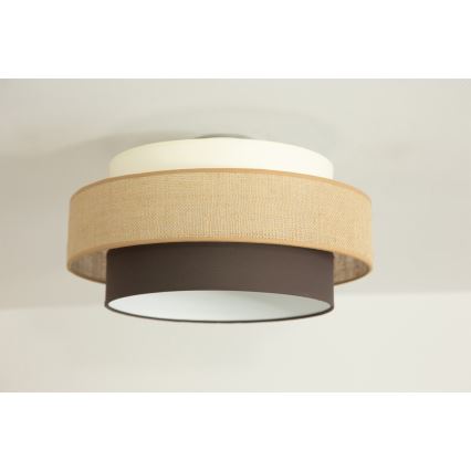 Brilagi - Stropna svjetiljka RESNA 1xE27/60W/230V Ø 40 cm bež/crna