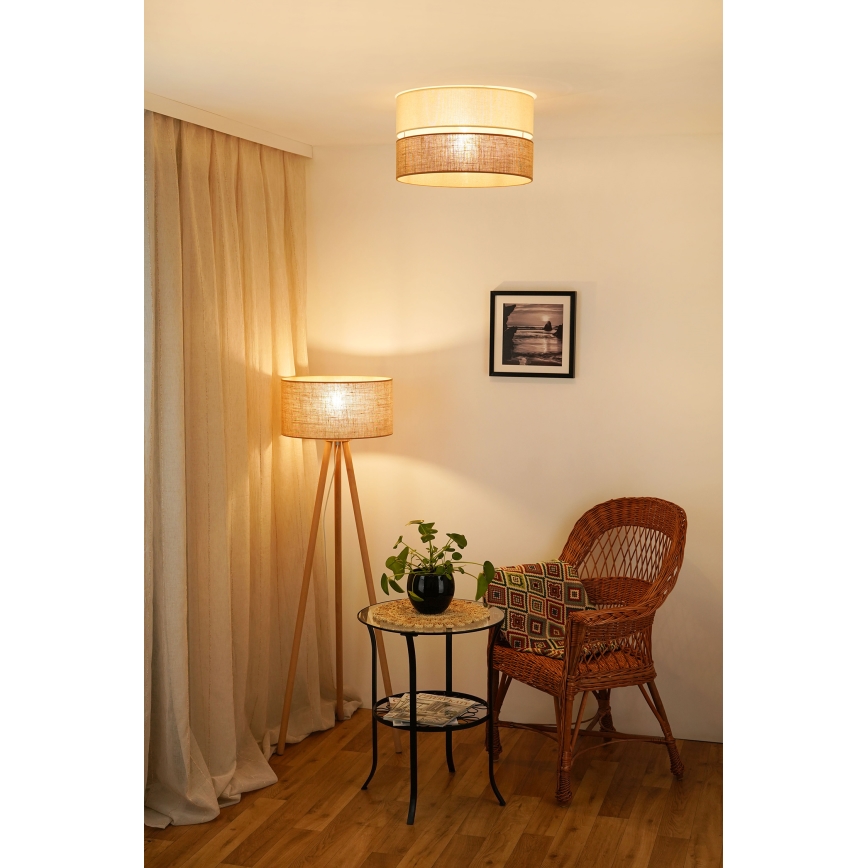 Brilagi - Stropna svjetiljka ROYAL YUTE 1xE27/15W/230V promjer 40 cm bež/krema