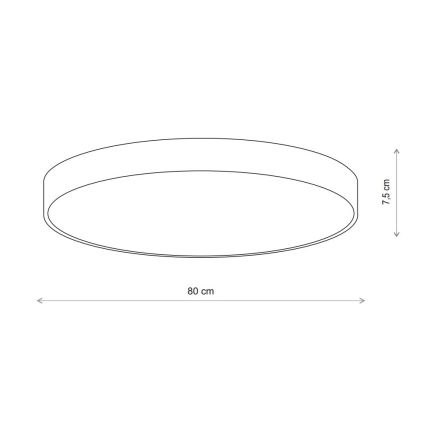 Brilagi - Stropna svjetiljka sa senzorom CLARE 6xE27/40W/230V promjer 80 cm bež