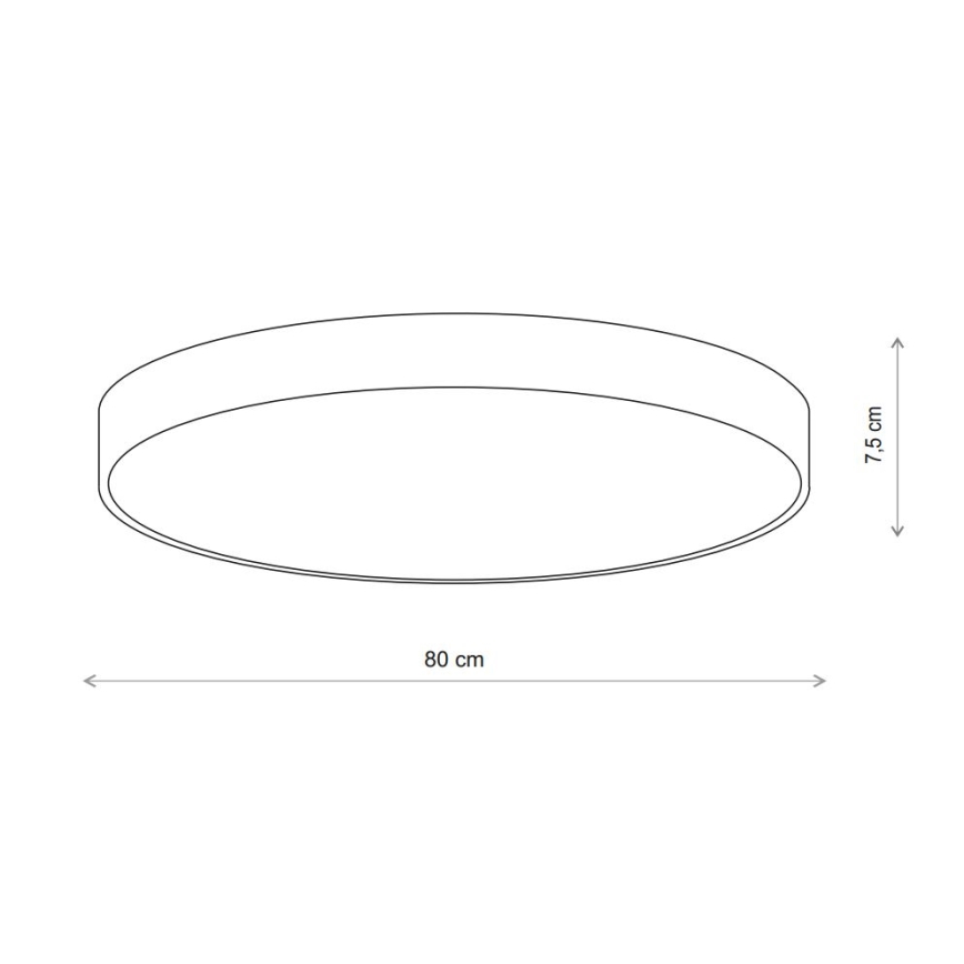 Brilagi - Stropna svjetiljka sa senzorom CLARE 6xE27/40W/230V promjer 80 cm bež