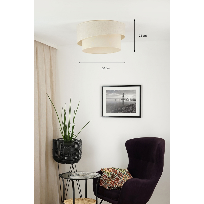 Brilagi - Stropna svjetiljka SHINE 1xE27/15W/230V pr. 50 cm krem