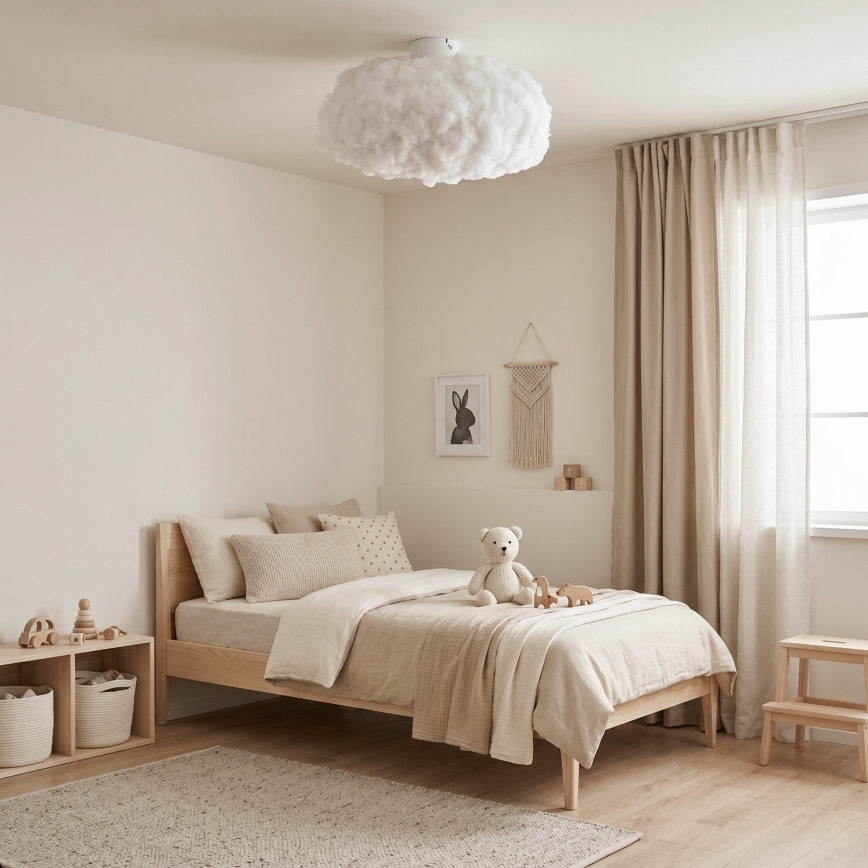 Brilagi - Stropna svjetiljka SOLEAIR 1xE27/40W/230V, promjer 45 cm, bijela