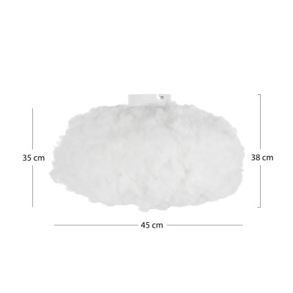 Brilagi - Stropna svjetiljka SOLEAIR 1xE27/40W/230V, promjer 45 cm, bijela