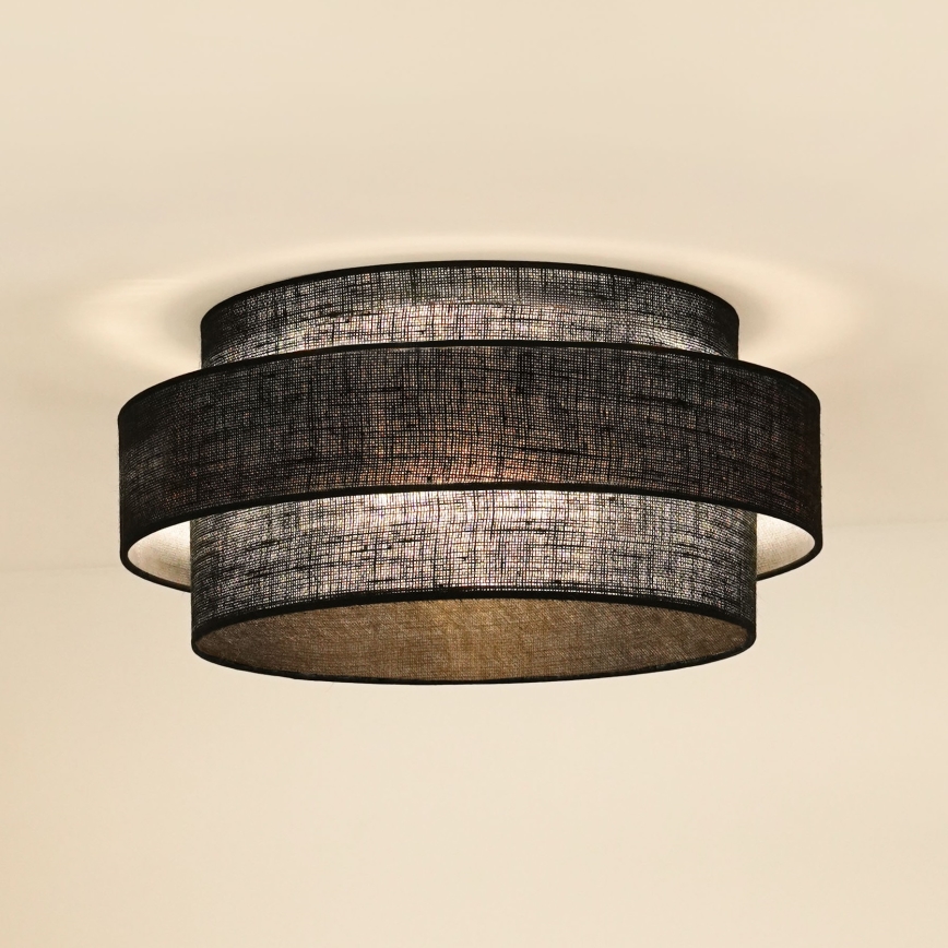 Brilagi - Stropna svjetiljka SPACE YUTE LED/12W/230V pr. 50 cm 3000K/4000K/6400K crna