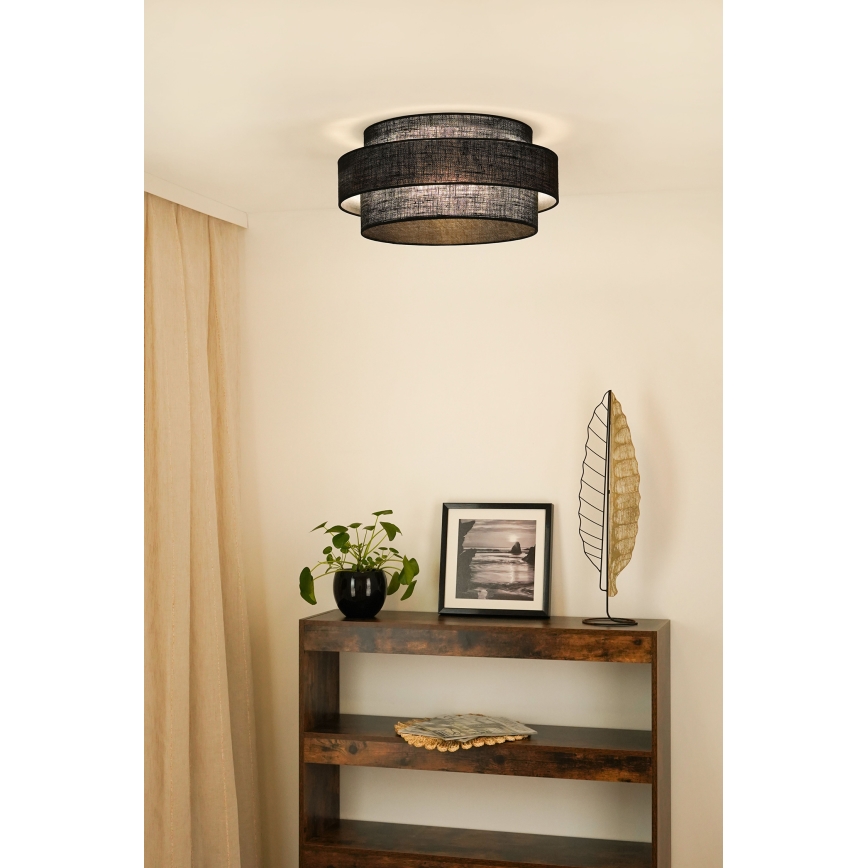 Brilagi - Stropna svjetiljka SPACE YUTE LED/12W/230V pr. 50 cm 3000K/4000K/6400K crna