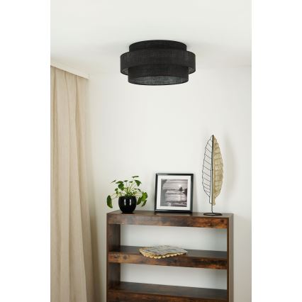 Brilagi - Stropna svjetiljka SPACE YUTE LED/12W/230V pr. 50 cm 3000K/4000K/6400K crna