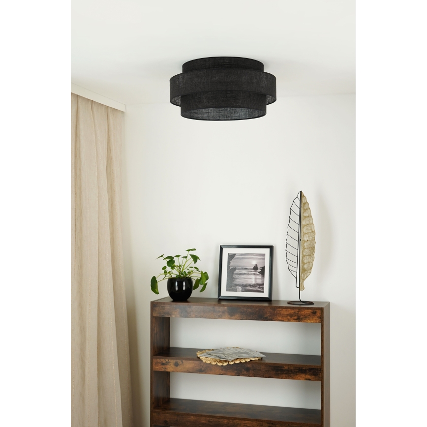 Brilagi - Stropna svjetiljka SPACE YUTE LED/12W/230V pr. 50 cm 3000K/4000K/6400K crna