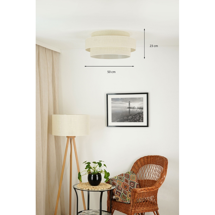 Brilagi - Stropna svjetiljka SPACE YUTE LED/12W/230V pr. 50 cm 3000K/4000K/6400K krem