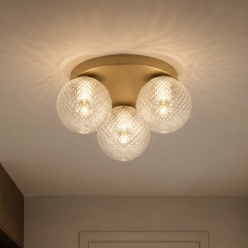 Brilagi - Stropna svjetiljka STELLA 3xE27/60W/230V Ø 35 cm bež/zlatna