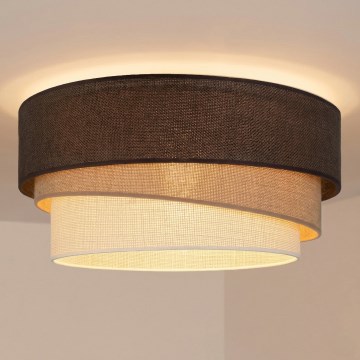 Brilagi - Stropna svjetiljka TRIO 1xE27/60W/230V Ø 40 cm smeđa/bež/bijela