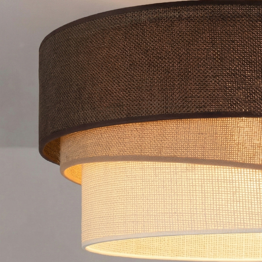 Brilagi - Stropna svjetiljka TRIO 1xE27/60W/230V Ø 40 cm smeđa/bež/bijela
