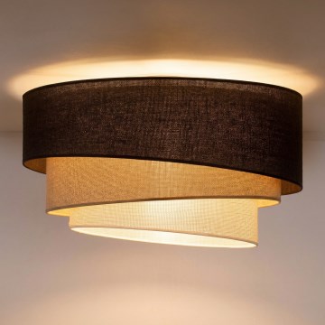 Brilagi - Stropna svjetiljka TRIO 3xE27/60W/230V, promjer 60 cm, smeđa/bež/bijela