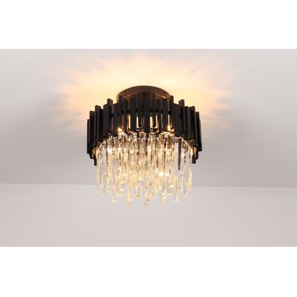 Brilagi - Stropna svjetiljka VERVE 6xE14/40W/230V Ø 60 cm crna