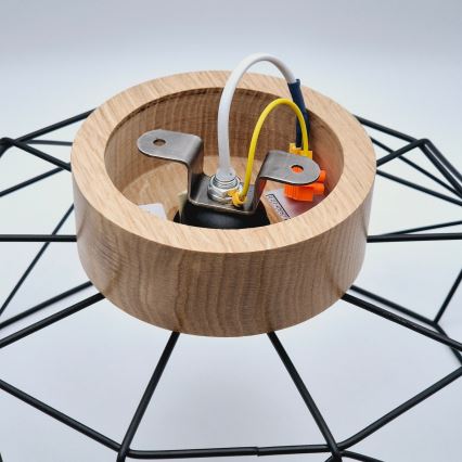 Brilagi - Stropna svjetiljka WOODY BASKET 1xE27/60W/230V hrast