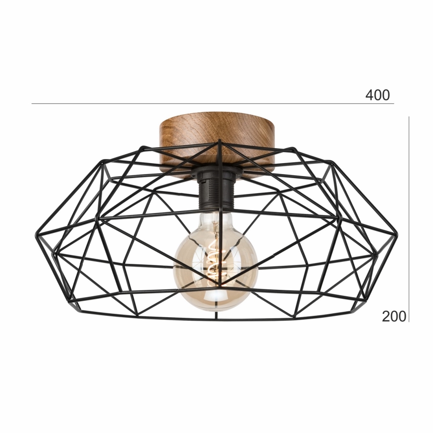 Brilagi - Stropna svjetiljka WOODY BASKET 1xE27/60W/230V hrast