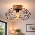 BRILAGI - Stropna svjetiljka WOODY BASKET 1xE27/60W/230V Ø 40 cm hrast