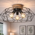 BRILAGI - Stropna svjetiljka WOODY BASKET 3xE27/60W/230V, promjer 60 cm, hrast