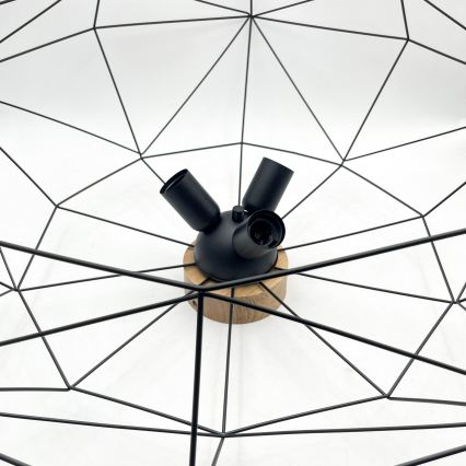 Brilagi - Stropna svjetiljka WOODY BASKET 3xE27/60W/230V Ø 80 cm hrast