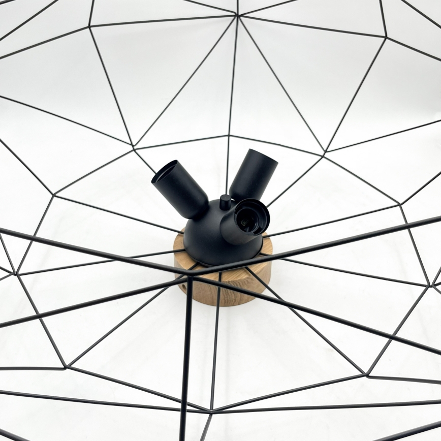 Brilagi - Stropna svjetiljka WOODY BASKET 3xE27/60W/230V Ø 80 cm hrast