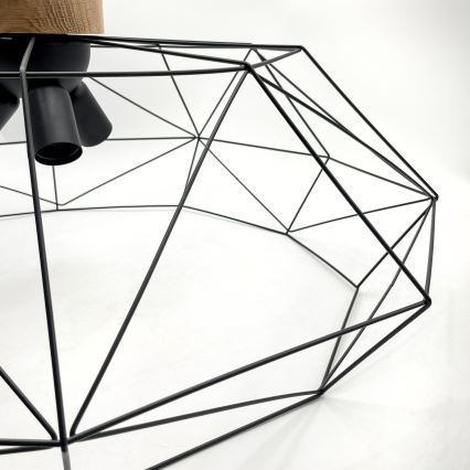 Brilagi - Stropna svjetiljka WOODY BASKET 3xE27/60W/230V Ø 80 cm hrast