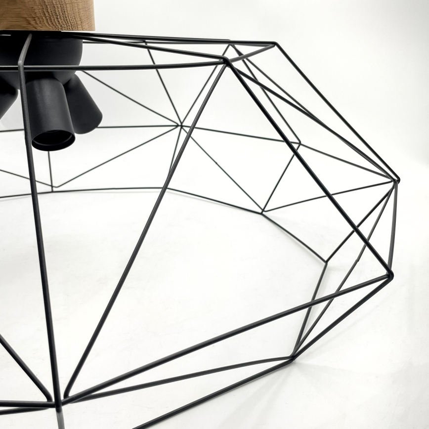 Brilagi - Stropna svjetiljka WOODY BASKET 3xE27/60W/230V Ø 80 cm hrast