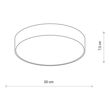 Brilagi - Stropna svjetiljka za kupaonicu CLARE 1xE27/24W/230V pr. 20 cm IP54 bež
