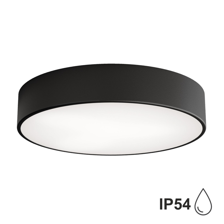 Brilagi - Stropna svjetiljka za kupaonicu CLARE 3xE27/24W/230V pr. 40 cm crna IP54