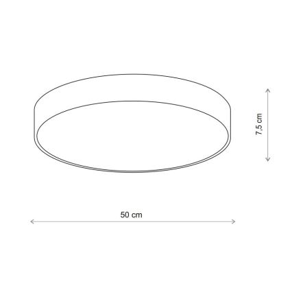Brilagi - Stropna svjetiljka za kupaonicu CLARE 4xE27/24W/230V pr. 50 cm IP54 bež