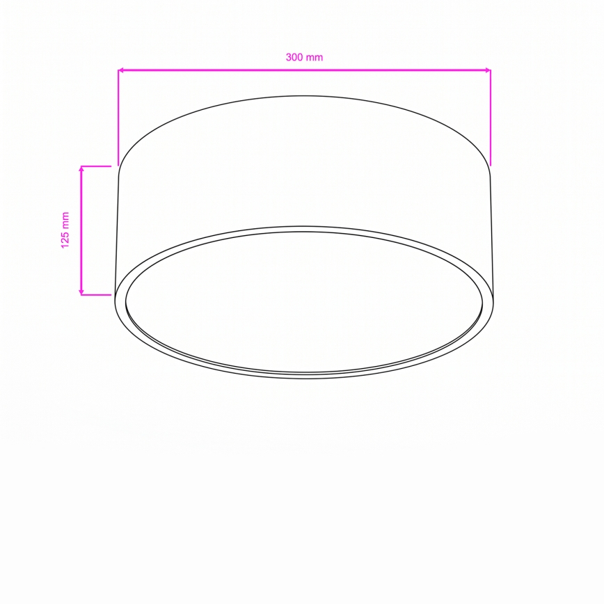 Brilagi - Stropna svjetiljka za kupaonicu POOL 2xE27/15W/230V Ø 30 cm IP54 bijela