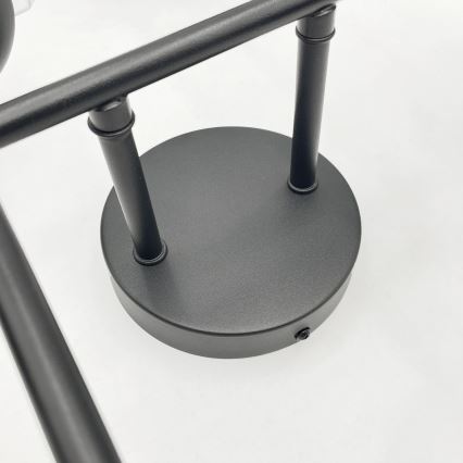 Brilagi - Stropna svjetiljka za površinsku montažu MALONY 6xE14/20W/230V crna