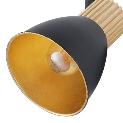 Brilagi - Stropna točkasta svjetiljka ODENSE 4xE14/10W/230V drvo/crna