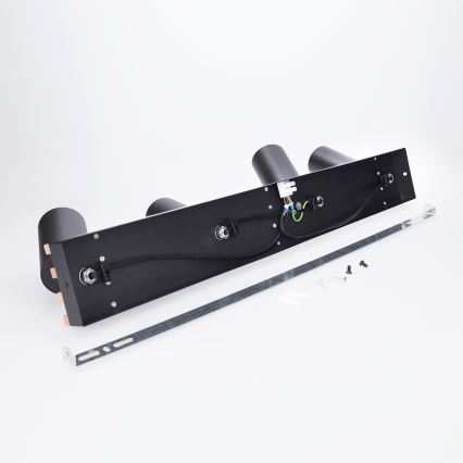 Brilagi - Stropna usmjerena svjetiljka SELE WOOD ACOUSTIC 4xGU10/30W/230V crna/drvo
