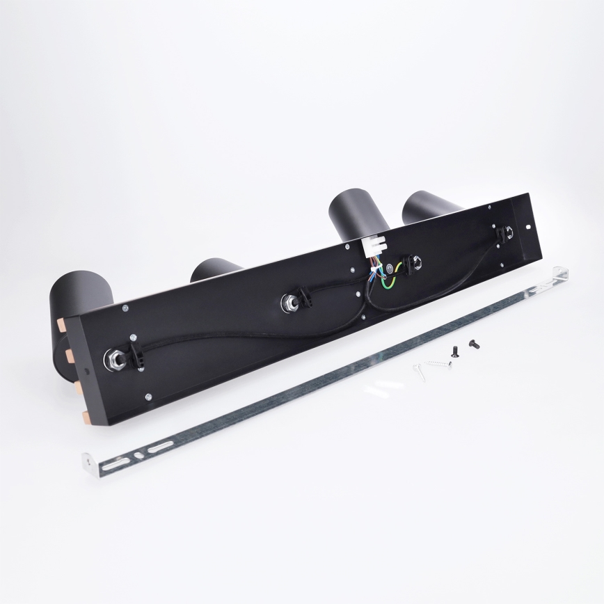 Brilagi - Stropna usmjerena svjetiljka SELE WOOD ACOUSTIC 4xGU10/30W/230V crna/drvo