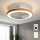 Brilagi - stropni LED ventilator s prigušivom rasvjetom LED/38W/230V 3000-6500K Ø 50 cm bijela/smeđa + daljinski upravljač