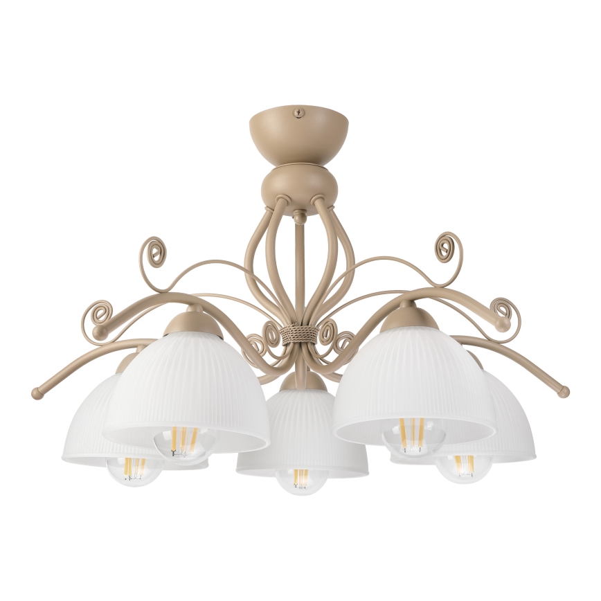 Brilagi - Stropni luster ANTICO MODERN 5xE27/60W/230V bež