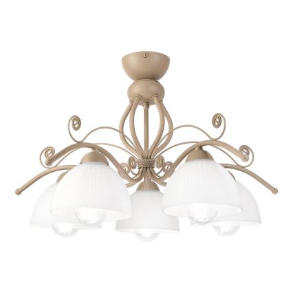 Brilagi - Stropni luster ANTICO MODERN 5xE27/60W/230V bež