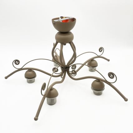 Brilagi - Stropni luster ANTICO MODERN 5xE27/60W/230V bež