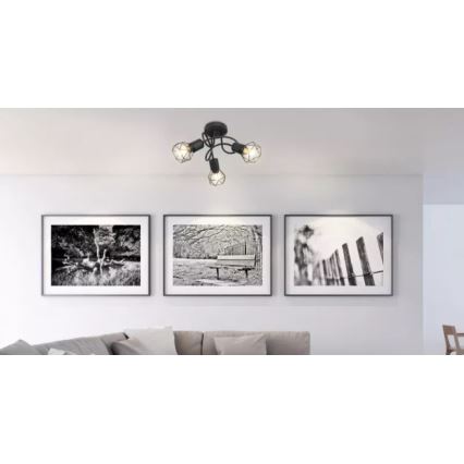 Brilagi - Stropni luster CAGE 3xE14/40W/230V