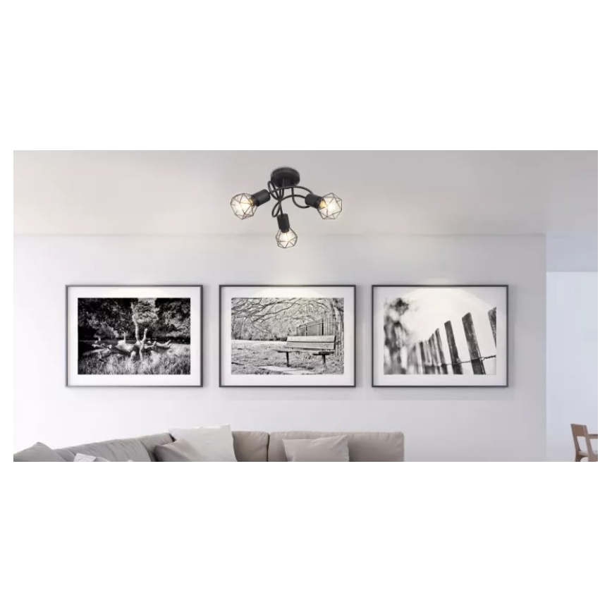 Brilagi - Stropni luster CAGE 3xE14/40W/230V