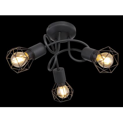 Brilagi - Stropni luster CAGE 3xE14/40W/230V