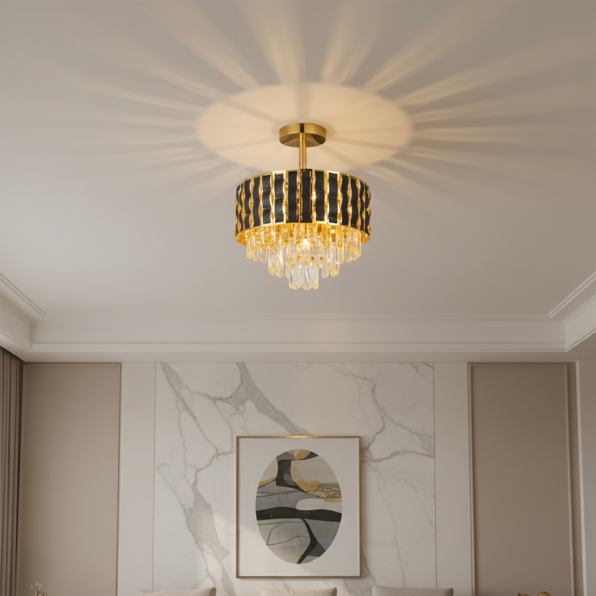 Brilagi - Stropni luster CRISTAL za površinsku montažu 5xE14/40W/230V, Ø 38 cm