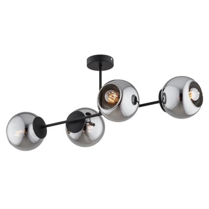 BRILAGI - Stropni luster DIOR 4xE27/60W/230V crna/dimno-siva
