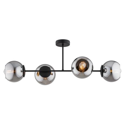 BRILAGI - Stropni luster DIOR 4xE27/60W/230V crna/dimno-siva