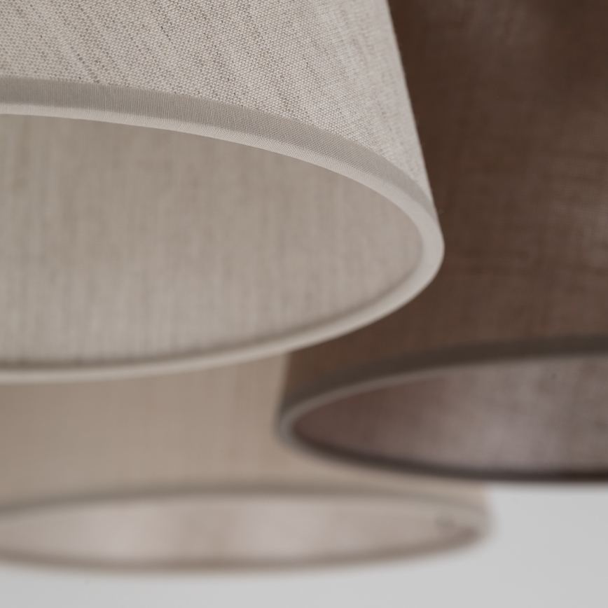 Brilagi - Stropni luster LATTE 5xE27/15W/230V borovina/mix