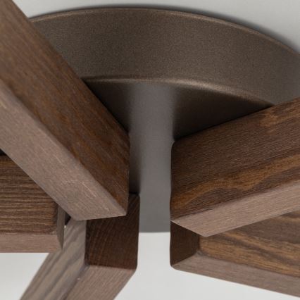 Brilagi - Stropni luster LATTE 5xE27/15W/230V borovina/mix