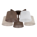 Brilagi - Stropni luster LATTE 5xE27/60W/230V borovina/mix