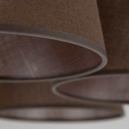 Brilagi - Stropni luster LATTE 5xE27/60W/230V borovina/smeđa