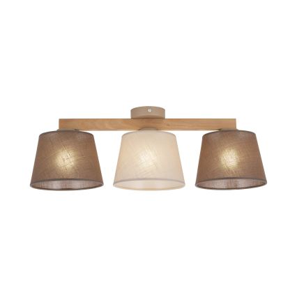 Brilagi - Stropni luster LATTE SABIA 3xE27/15W/230V borovina/mix