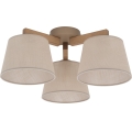 Brilagi - Stropni luster LATTE SABIA 3xE27/60W/230V borovina/bež